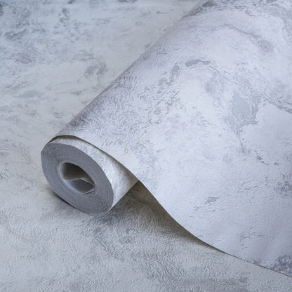 Oxidised metallised marble texture wallpaper - Indigo 4712-1 (10,6m2)