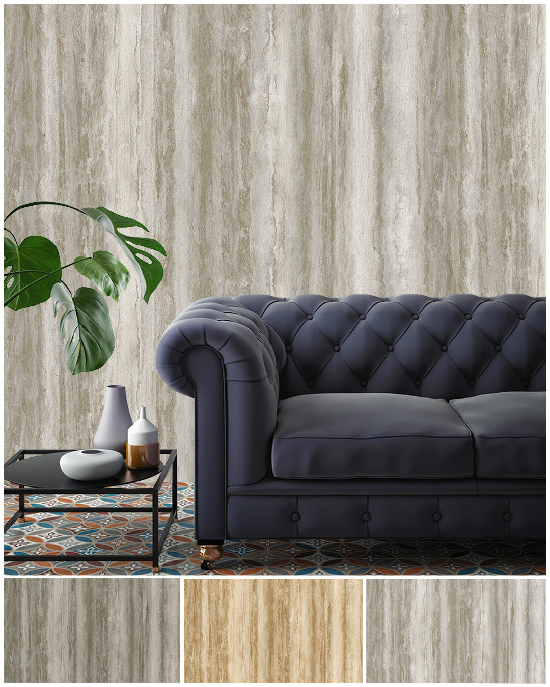 Marbled abstract pattern wallpaper - Seven 7802-1 (10,6m2)