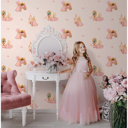 Wallpaper with princess and cat together - Adakids 8910-2 (10,6m2)