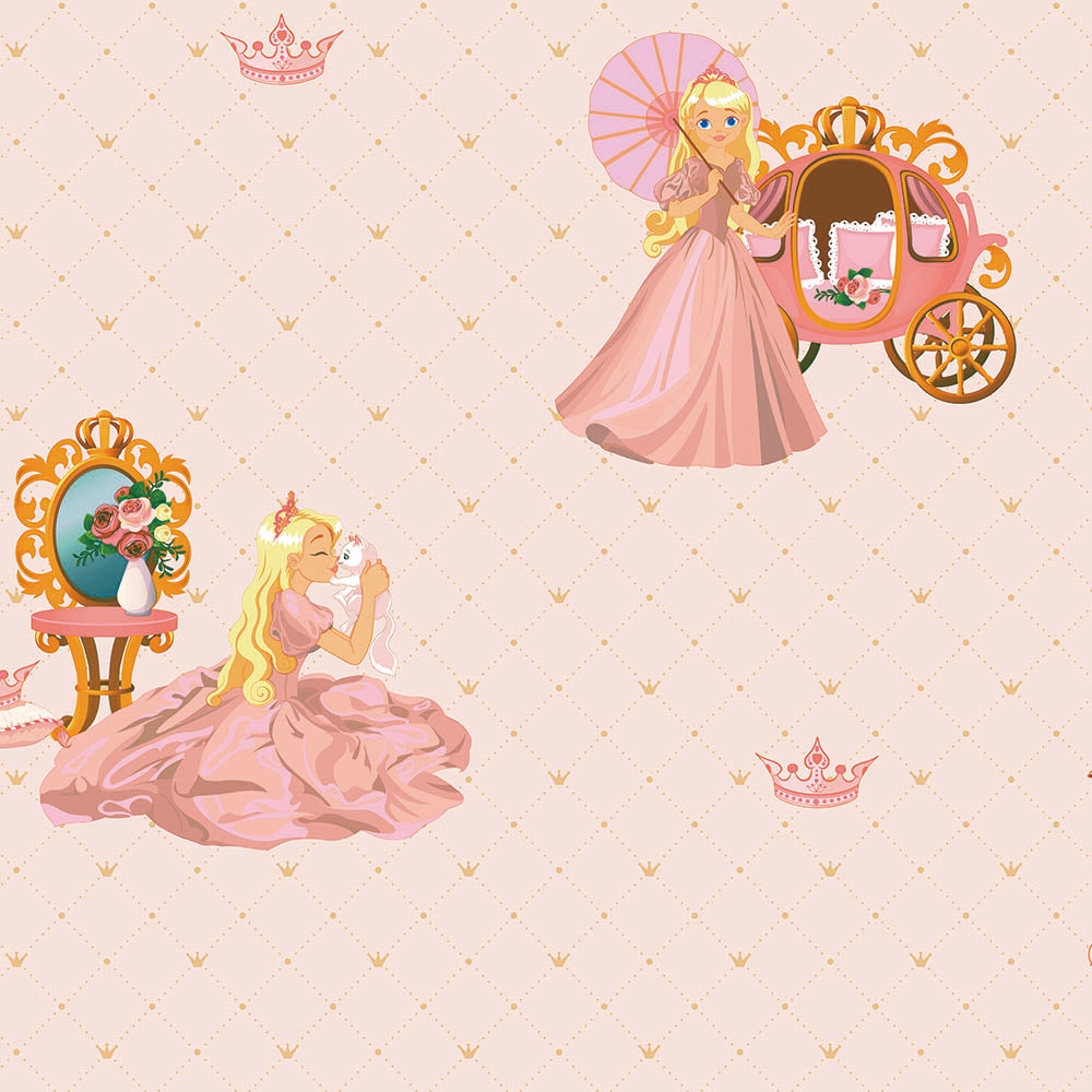 Wallpaper with princess and cat together - Adakids 8910-2 (10,6m2)