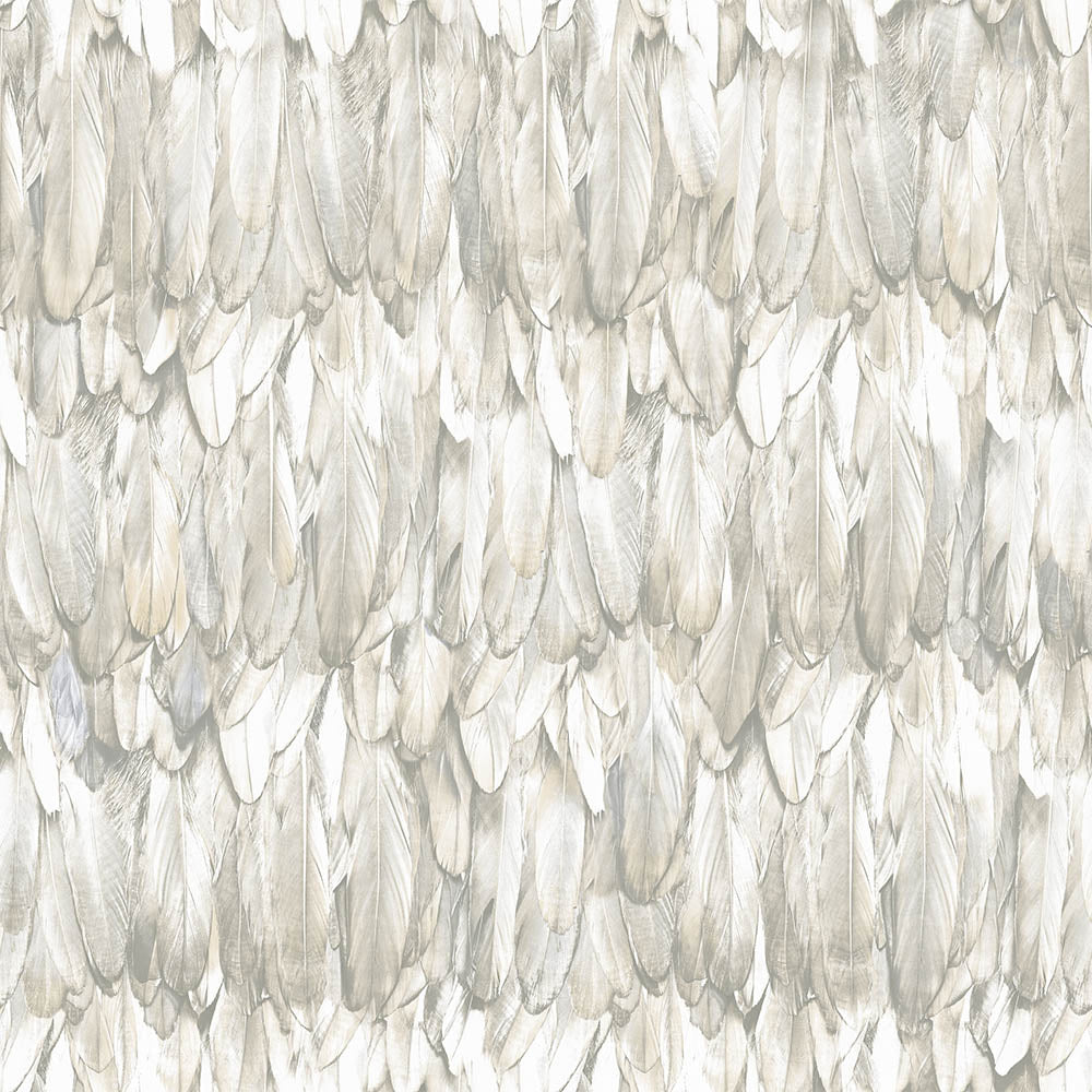 Modern Bird Feather Patterned Wallpaper - Tropicano 9913-2 (16.5m2)