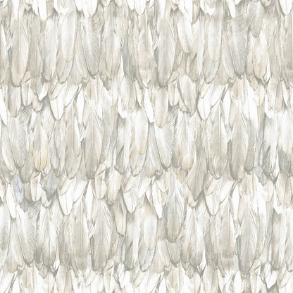 Modern Bird Feather Patterned Wallpaper - Tropicano 9913-2 (16.5m2)
