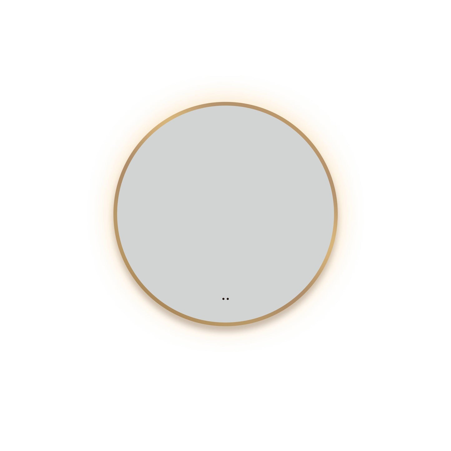 MirVelle Badkamerspiegel Rond - Mat Goud - LED Verlichting & Verwarming - Infrarood Schakelaar - 60x70,80x70,100x70,120x70 cm cm